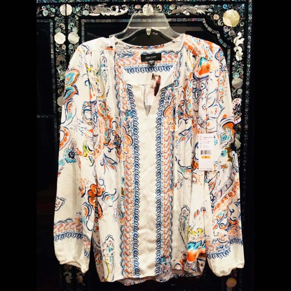 🎉HOST PICK🎉✨Karen Kane✨ Floral LS Tie-Front Top✨